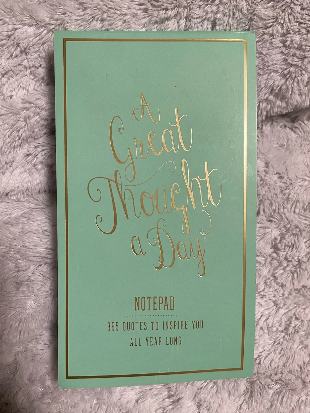 NEW Eccolo “A Great Thought A Day” Foil Notepad